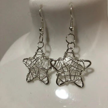 DAIIIBABYYY  -  Harajuku Vintage Y2k Accessories Egirl Hollow Out Metal Star Pendant Earrings Fashion Korean Earrings for Women Party Jewelry